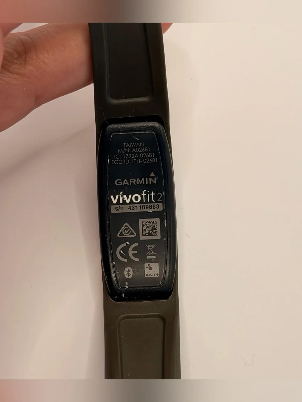 Garmin‎ Vivofit 2, Tested, New Batterie, Dark Green, Fitness Tracker, Smartwatch